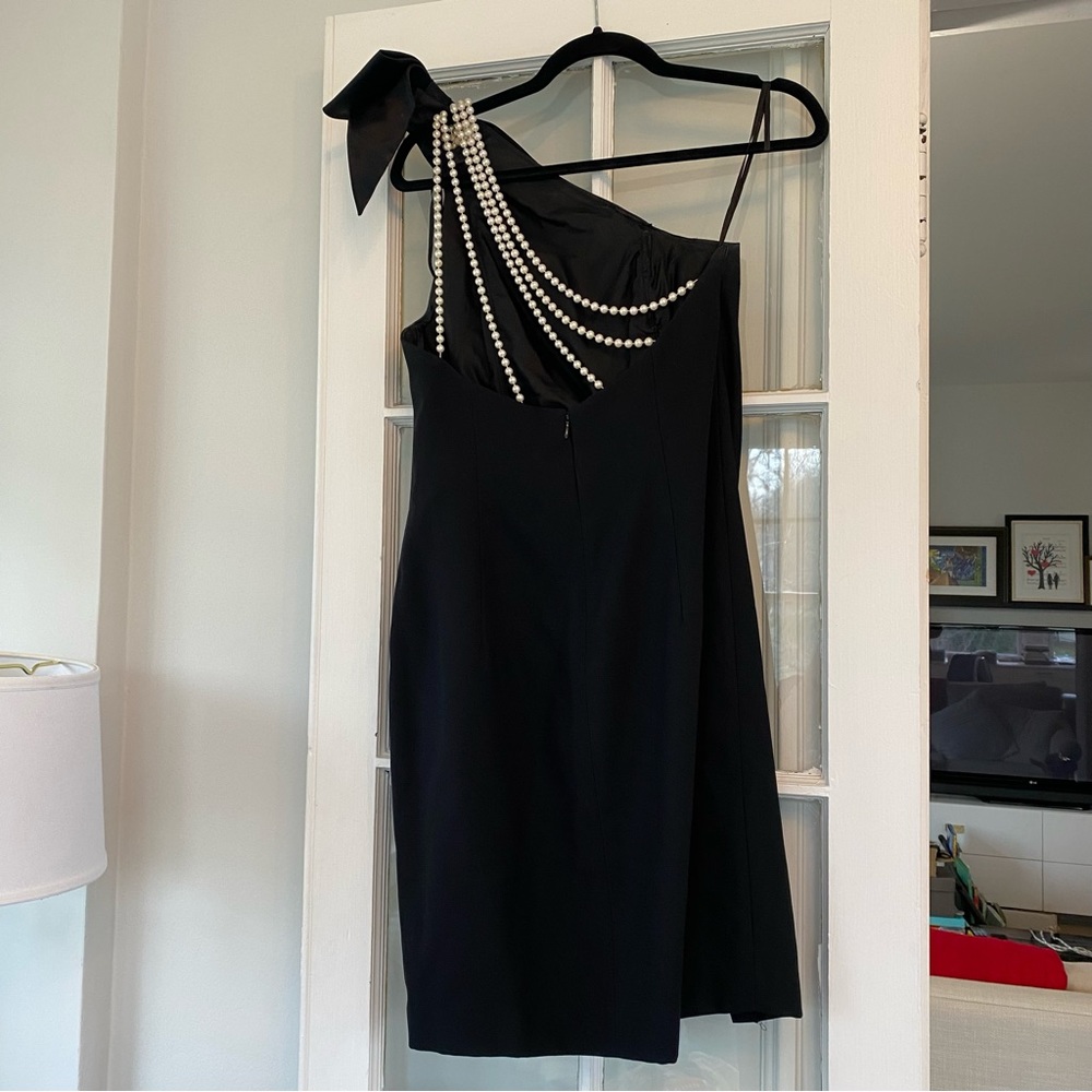 Vintage AJ Bari Cocktail Dress with Pearl Back Detail